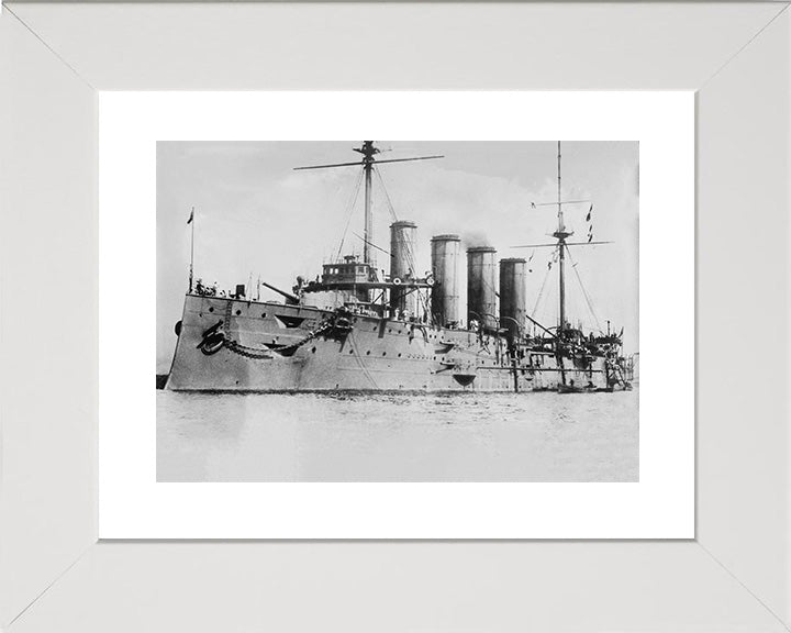 HMS Leviathan (1901) Royal Navy Drake class armoured cruiser Photo Print or Framed Photo Print - Hampshire Prints