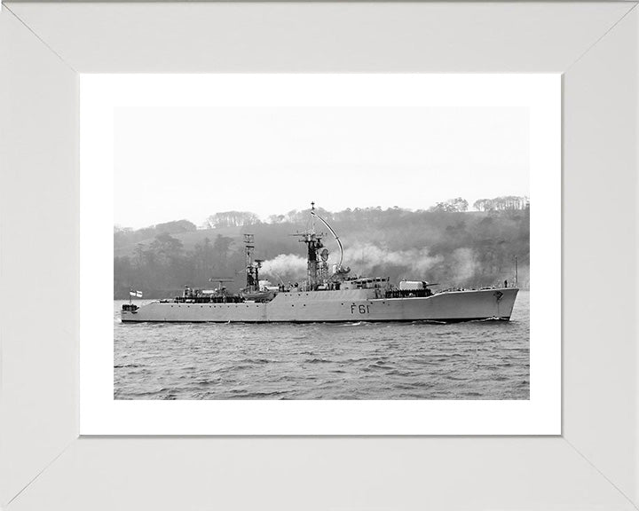 HMS Llandaff F61 Royal Navy Salisbury class Frigate Photo Print or Framed Print - Hampshire Prints