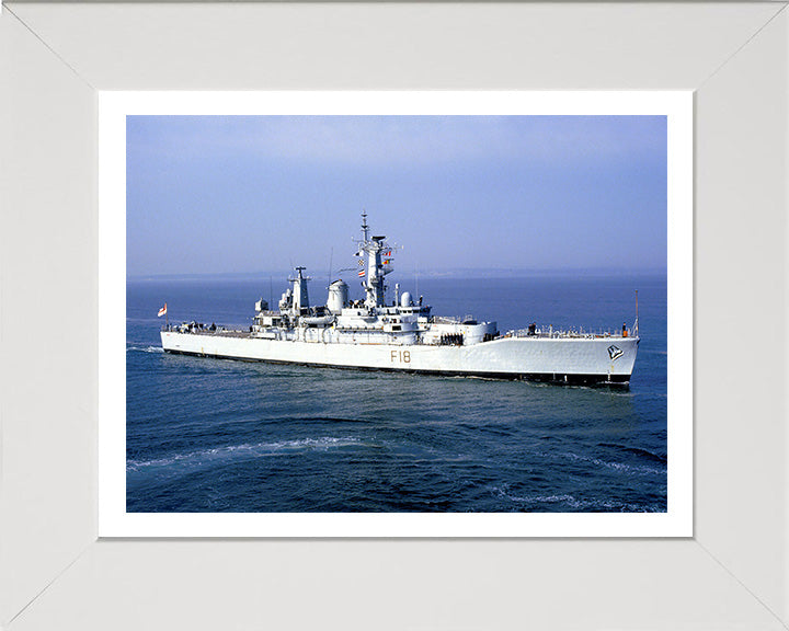 HMS Galatea F18 Royal Navy Leander Class Frigate Photo Print or Framed Print - Hampshire Prints