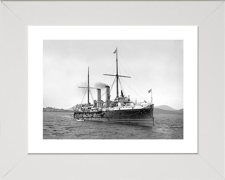 HMS Royal Arthur (1891) Royal Navy Edgar class cruiser Photo Print or Framed Photo Print - Hampshire Prints