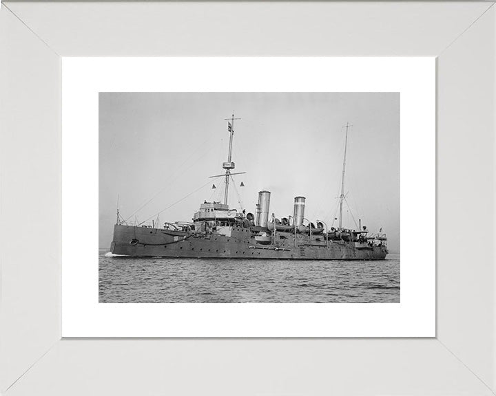 HMS Bonaventure (1892) Royal Navy  Astraea class cruiser Photo Print or Framed Photo Print - Hampshire Prints