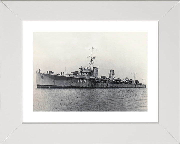 HMS Toreador H55 Royal Navy S class destroyer Photo Print or Framed Print - Hampshire Prints