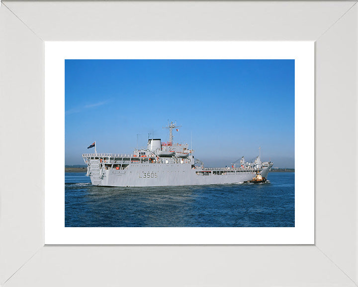 RFA Sir Tristram L3505 Royal Fleet Auxiliary Round Table class ship Photo Print or Framed Print - Hampshire Prints