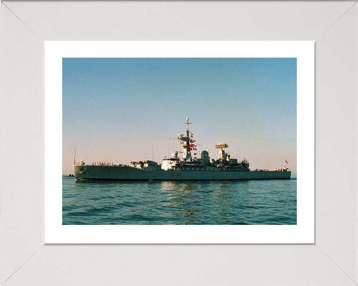 HMS Minerva F45 Royal Navy Leander class Frigate Photo Print or Framed Print - Hampshire Prints