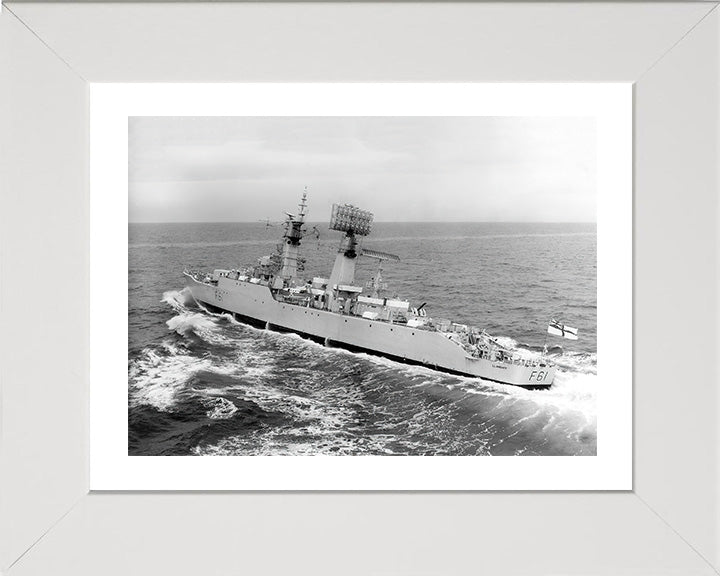 HMS Llandaff F61 Royal Navy Salisbury class Frigate Photo Print or Framed Print - Hampshire Prints