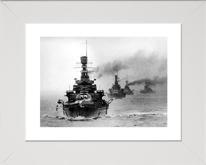 HMS Repulse (1916) Royal Navy Renown class battlecruiser Photo Print or Framed Print - Hampshire Prints