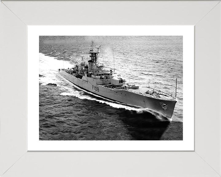 HMS Londonderry F108 Royal Navy Rothesay class frigate Photo Print or Framed Print - Hampshire Prints