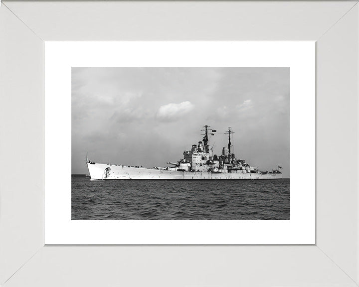 HMS Vanguard (23) Royal Navy fast battleship Photo Print or Framed Print - Hampshire Prints