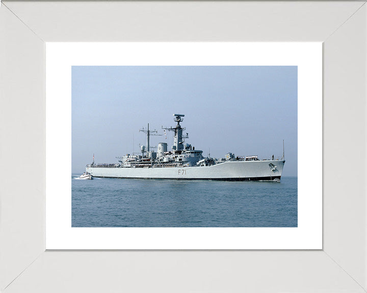 HMS Scylla F71 Royal Navy Leander Class Frigate Photo Print or Framed Print - Hampshire Prints