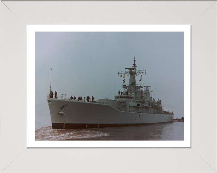 HMS Galatea F18 Royal Navy Leander Class Frigate Photo Print or Framed Print - Hampshire Prints