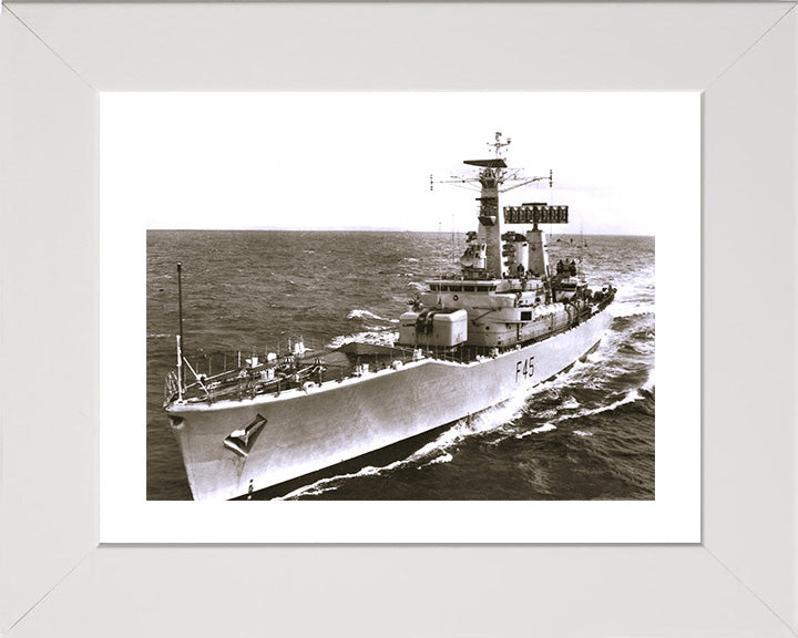 HMS Minerva F45 Royal Navy Leander class Frigate Photo Print or Framed Print - Hampshire Prints