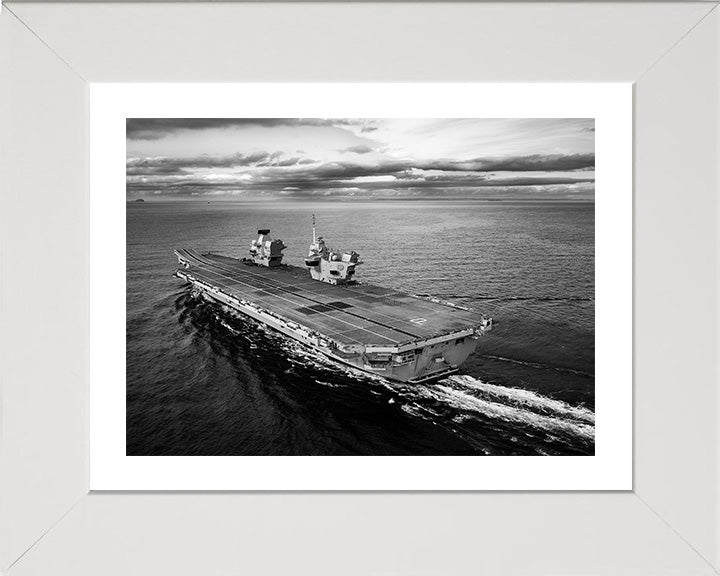 HMS Prince of Wales R09 Royal Navy Queen Elizabeth Class aircraft carrier Photo Print or Framed Print - Hampshire Prints