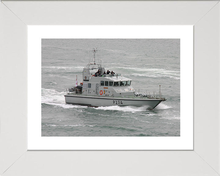 HMS Tracker P274 Royal Navy Archer Class P2000 Patrol Vessel Photo Print or Framed Photo Print - Hampshire Prints