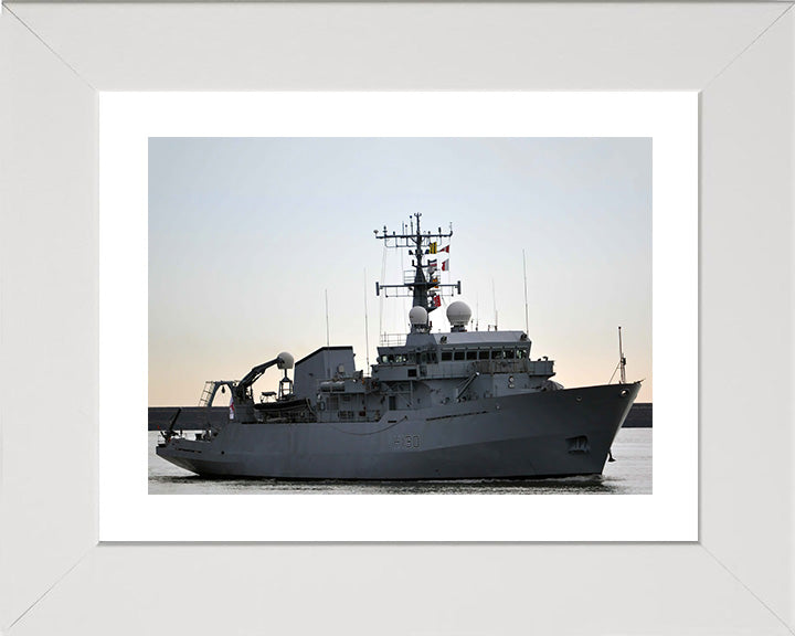 HMS Roebuck H130 Royal Navy coastal survey vessel Photo Print or Framed Print - Hampshire Prints