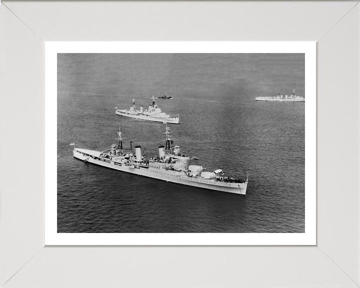 HMS Glasgow C21 Royal Navy Town class light cruiser Photo Print or Framed Print - Hampshire Prints