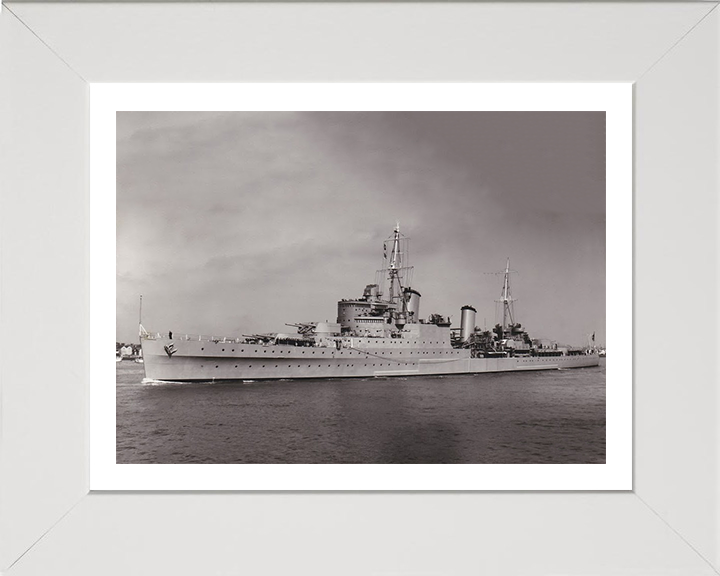 HMS Glasgow C21 Royal Navy Town class light cruiser Photo Print or Framed Print - Hampshire Prints