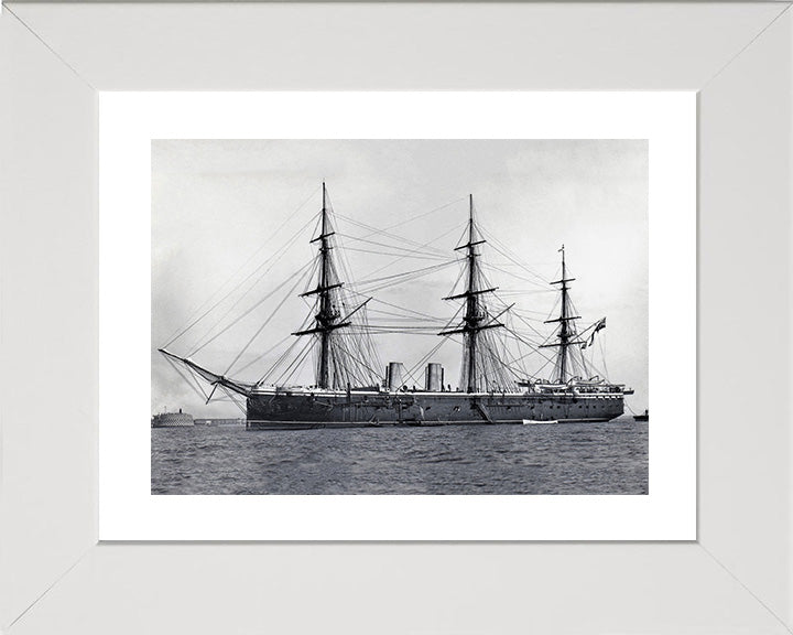 HMS Raleigh 1873 Royal Navy unarmed Frigate Photo Print or Framed Print - Hampshire Prints