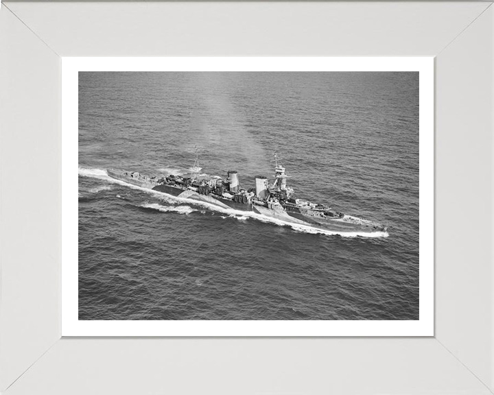 HMS Frobisher D81 Royal Navy Hawkins class heavy cruiser Photo Print or Framed Print - Hampshire Prints