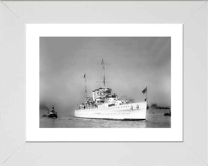 HMS Sussex (96) Royal Navy County class heavy cruiser Photo Print or Framed Print - Hampshire Prints