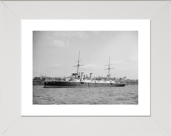 HMS Australia (1886) Royal Navy Orlando class armoured cruiser Photo Print or Framed Photo Print - Hampshire Prints