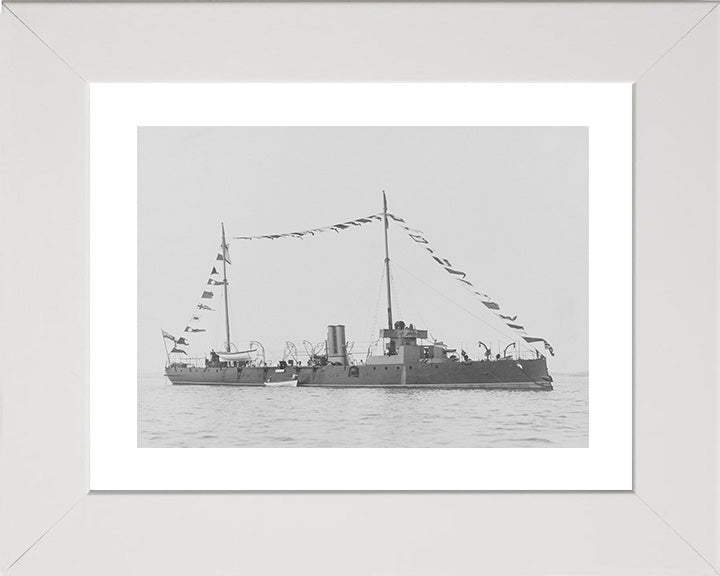 HMS Spider (1887) Royal Navy Grasshopper class torpedo boat Photo Print or Framed Print - Hampshire Prints