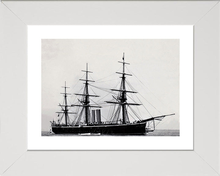 HMS Rover (1874) Royal Navy iron screw corvette Photo Print or Framed Print - Hampshire Prints