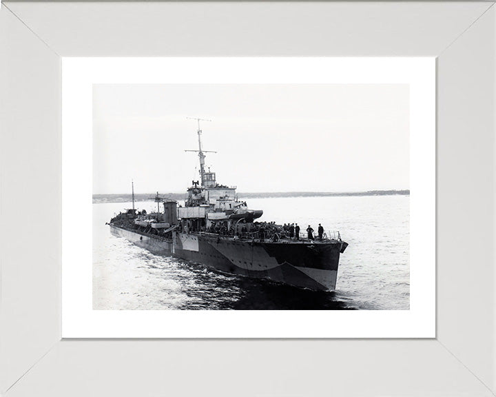 HMS Malcolm D19 Royal Navy Admiral class destroyer Photo Print or Framed Print - Hampshire Prints