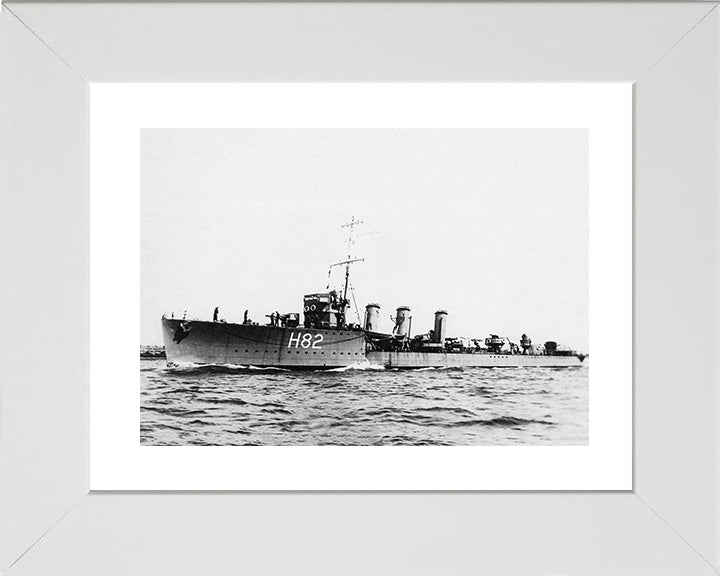 HMS Restless H82 Royal Navy R class destroyer Photo Print or Framed Print - Hampshire Prints