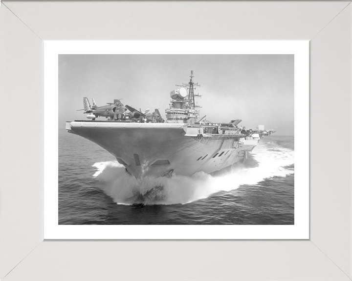 HMS Hermes R12 | Photo Print | Framed Print | Centaur Class | Aircraft Carrier | Royal Navy