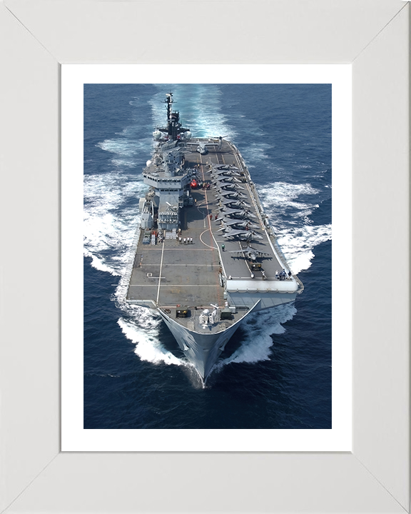 HMS Illustrious R06 Royal Navy Invincible class Aircraft Carrier Photo Print or Framed Print - Hampshire Prints