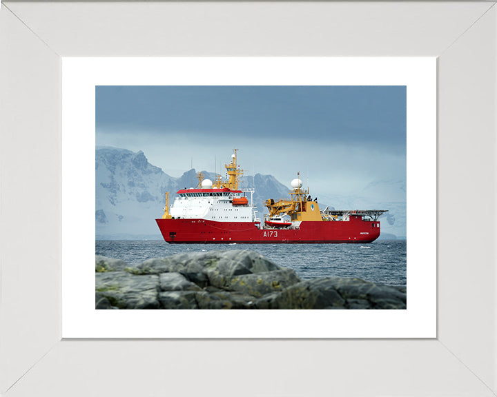 HMS Protector A173 Royal Navy Ice patrol ship Photo Print or Framed Print - Hampshire Prints