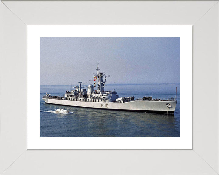 HMS Sirius F40 Royal Navy Leander class frigate Photo Print or Framed Print - Hampshire Prints