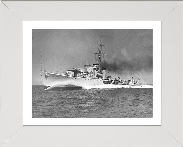 HMS Kelly F01 Royal Navy K class destroyer Photo Print or Framed Print - Hampshire Prints