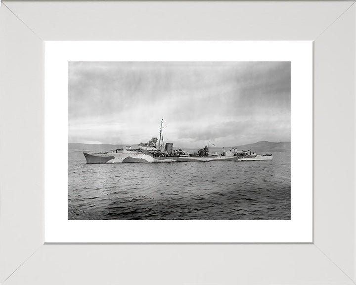 HMS Relentless H85 Royal Navy R-class destroyer Photo Print or Framed Print - Hampshire Prints