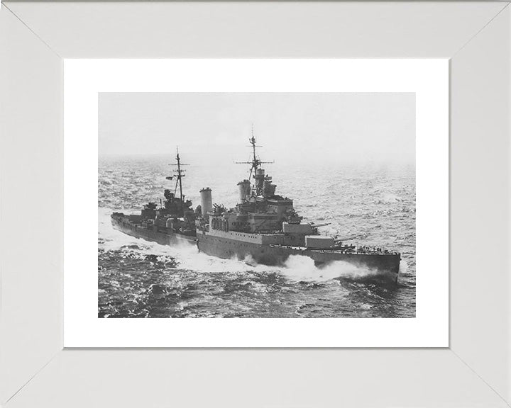 HMS Sheffield C24 Royal Navy Town class light cruiser Photo Print or Framed Print - Hampshire Prints