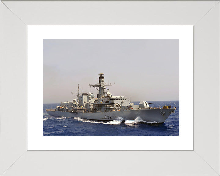 HMS Somerset F82 Royal Navy type 23 Frigate Photo Print or Framed Print - Hampshire Prints