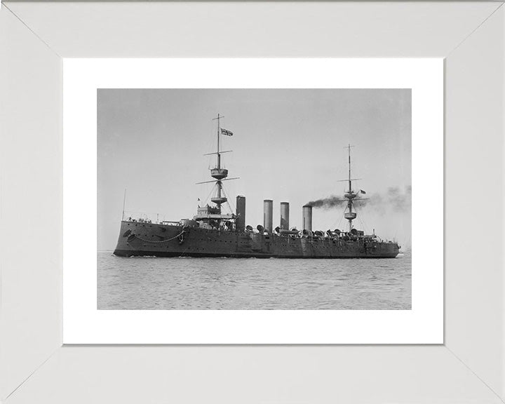 HMS Terrible (1895) Royal Navy Powerful class protected cruiser Photo Print or Framed Print - Hampshire Prints