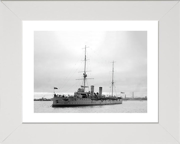 HMS Pioneer (1898) Royal Navy Pelorus class cruiser Photo Print or Framed Print - Hampshire Prints