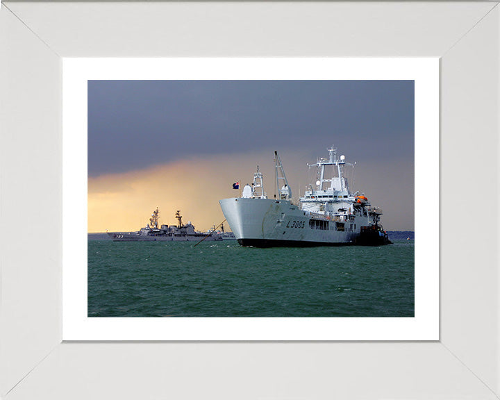 RFA Sir Galahad L3005 Royal Fleet Auxiliary Round Table class ship Photo Print or Framed Print - Hampshire Prints