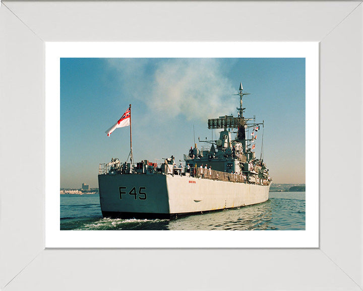 HMS Minerva F45 Royal Navy Leander class Frigate Photo Print or Framed Print - Hampshire Prints