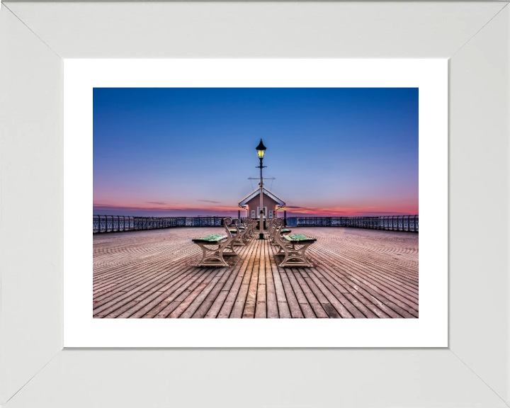 Penarth pier Wales at sunset Photo Print - Canvas - Framed Photo Print - Hampshire Prints
