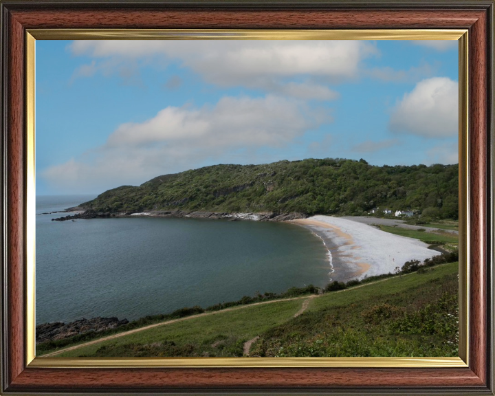 Pwll Du Bay Wales from above Photo Print - Canvas - Framed Photo Print - Hampshire Prints