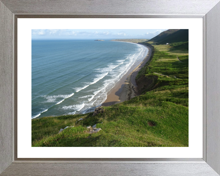 Rhossili coast Wales Photo Print - Canvas - Framed Photo Print - Hampshire Prints