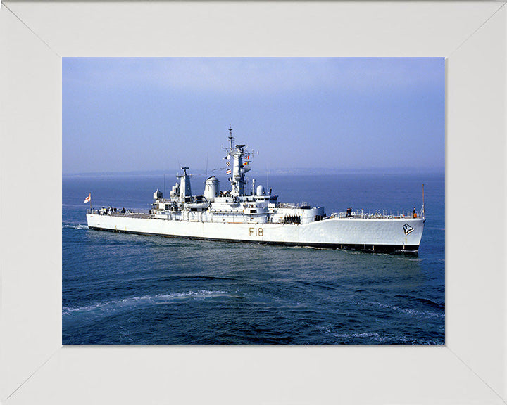 HMS Galatea F18 Royal Navy Leander Class Frigate Photo Print or Framed Print - Hampshire Prints