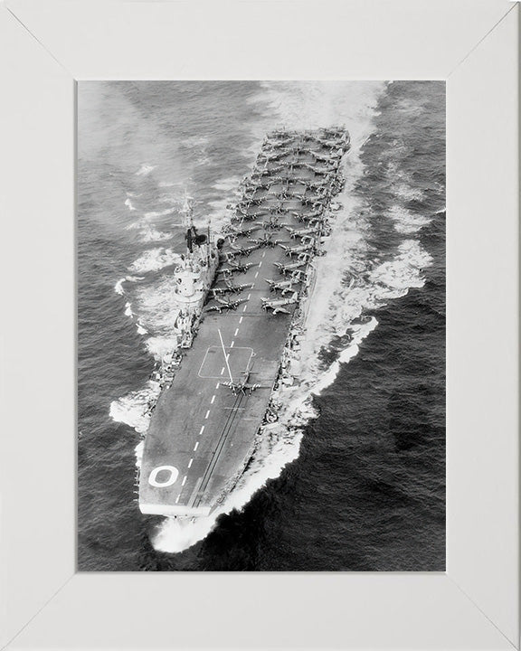 HMS Ocean R68 Royal Navy Colossus class aircraft carrier Photo Print or Framed Print - Hampshire Prints