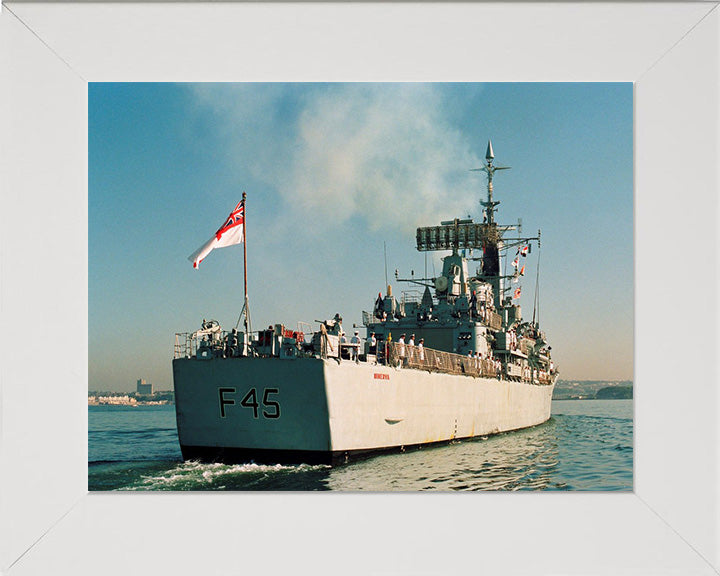 HMS Minerva F45 Royal Navy Leander class Frigate Photo Print or Framed Print - Hampshire Prints