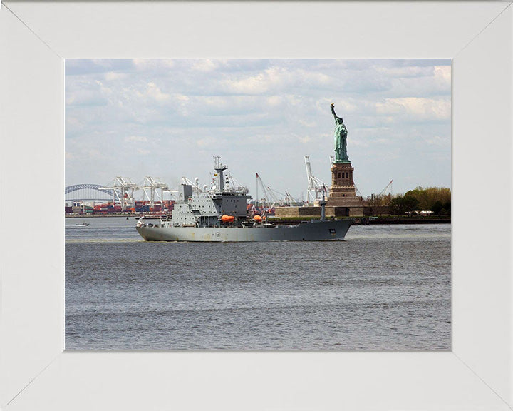 HMS Scott H131 Royal Navy ocean survey vessel Photo Print or Framed Print - Hampshire Prints