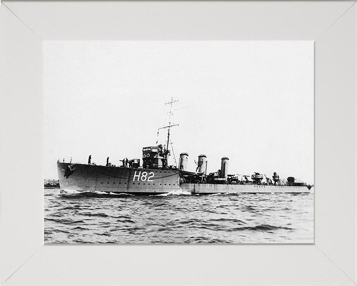 HMS Restless H82 Royal Navy R class destroyer Photo Print or Framed Print - Hampshire Prints