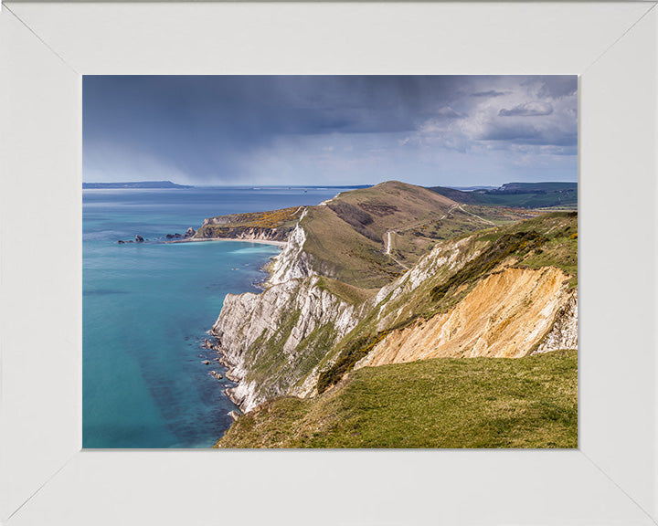 Rain over the Jurassic Coast Dorset Photo Print - Canvas - Framed Photo Print - Hampshire Prints