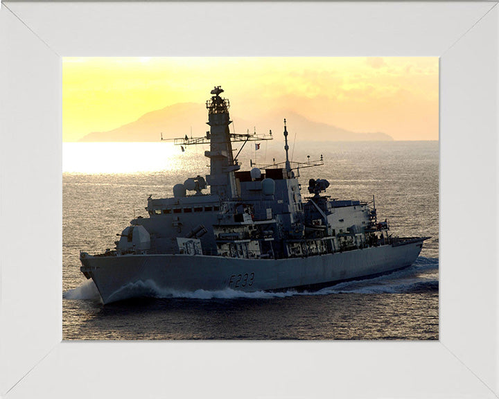 HMS Marlborough F233 Royal Navy type 23 Frigate Photo Print or Framed Print - Hampshire Prints